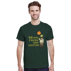 Camiseta Mejor fuera que dentro (Shrek/Los Simpson)
