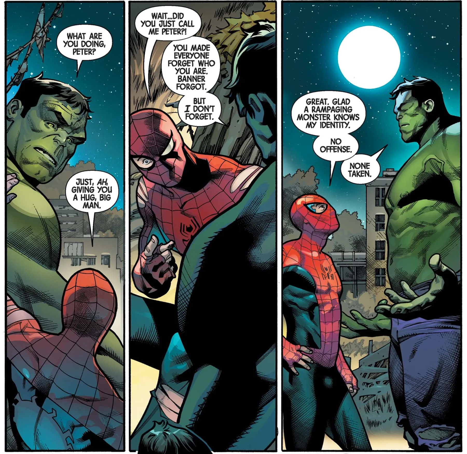 Hulk se acuerda de Peter Parker