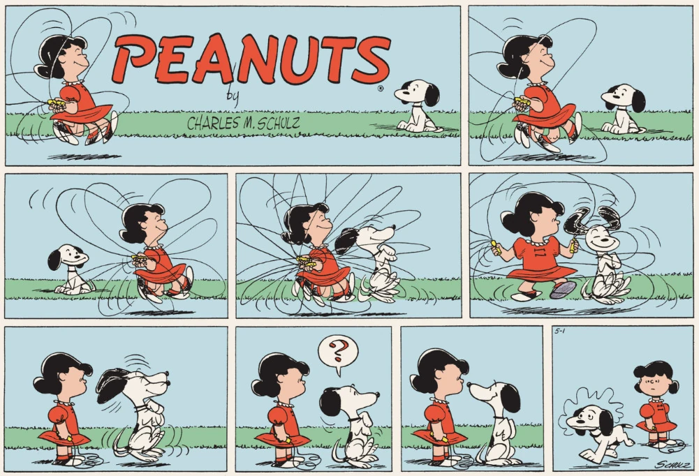 Viñeta Peanuts 1955