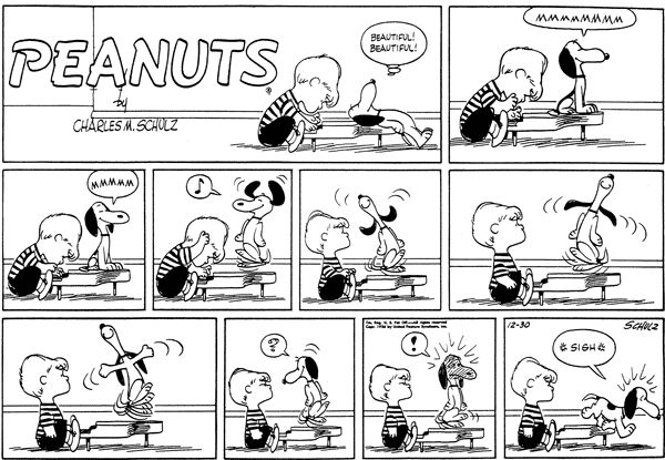 Viñeta Peanuts 1956